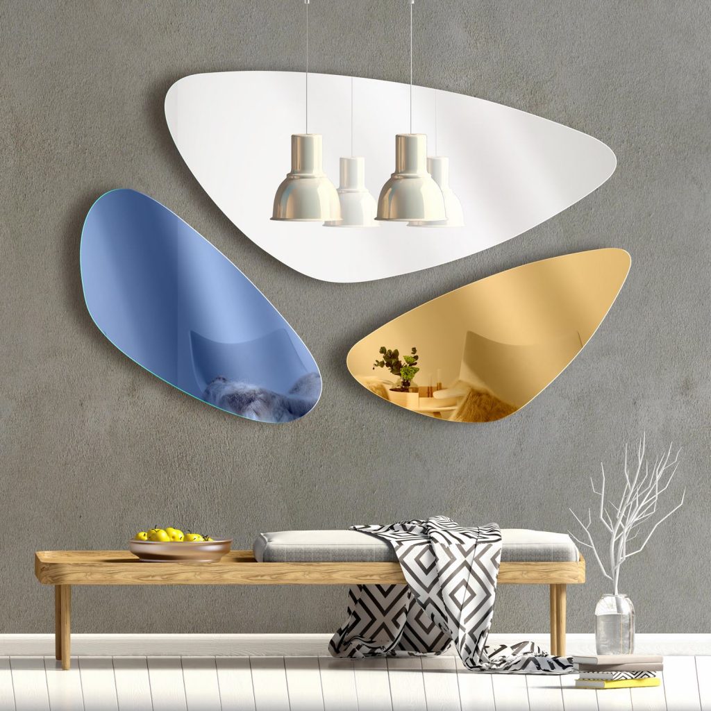 Italy Set Ogledala SILVER, BRONZE & LILA