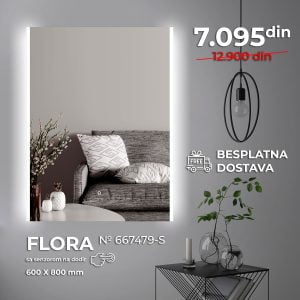 LED OGLEDALO 667479-S FLORA SLIM